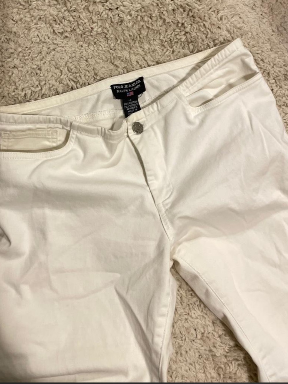 Ralph Lauren Cream White Capris - Polo Jeans Co.